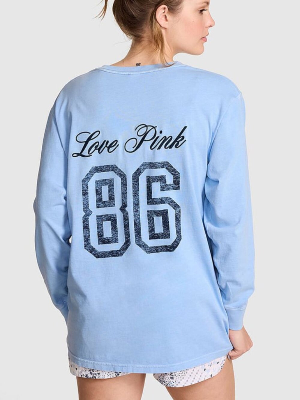 💕PINK Victoria's Secret Cotton Campus Long-Sleeve - Large - NWT